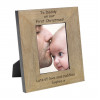 To Daddy On Our First Christmas Wood Frame 6x4