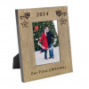 Our First Christmas Wood Frame 6x4