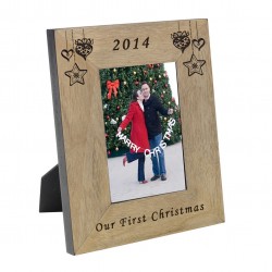 Our First Christmas Wood Frame 6x4 Picture Frame