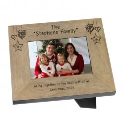 Family Name Wood Frame - 6x4 Picture Frame