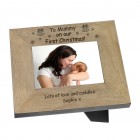 To Mummy on our First Christmas! Wood Frame 6x4