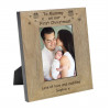 To Mummy on our First Christmas! Wood Frame 6x4