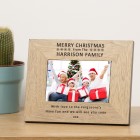 Merry Christmas Wood Frame 6x4