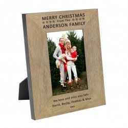 Merry Christmas Wood Frame 6x4 Picture Frame