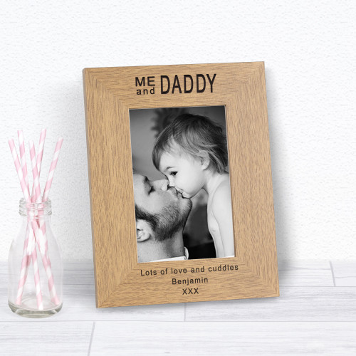 Me and Daddy Wood Photo Frame
