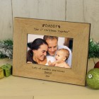 DADDY Our 1st Christmas Wood Frame 6x4