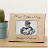 First Fathers Day Wood Photo Frame