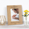 Personalised Fathers Day First Fathers Day Wooden Photo Frame Gift