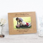 Best Daddy Ever Wood Photo Frame