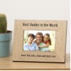 Best Daddy in the World Wood Photo Frame