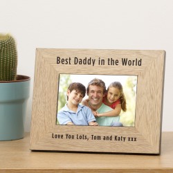 Wood Frame 7x5 - Best ... in the World Picture Frame