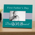 First Fathers Day Photo Frame Personalised Photo Frame
