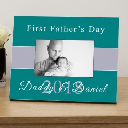 Personalised First Fathers Day Photo Frame 6 x 4