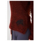 Burgundy Jumper Fluffy with Embroidery