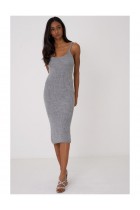Knitted Cami Grey Dress
