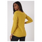 Yellow Jumper Chunky Cable Knit