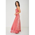 Rose Red Fishtail Maxi Dress