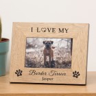 I Love My / We Love Our Dog Wood Picture Frame 6 x 4