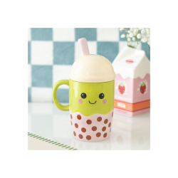 Kawaii Bubble Tea Lidded Mug Kawaii Bubble Tea Lidded Mug