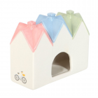 Pastel House Incense Cone Burner and Tealight Holder Pastel House Incense Cone Burner and Tealight Holder