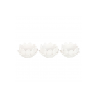 Set of 3 White Lotus Flower Tealight Holders Set of 3 White Lotus Flower Tealight Holders