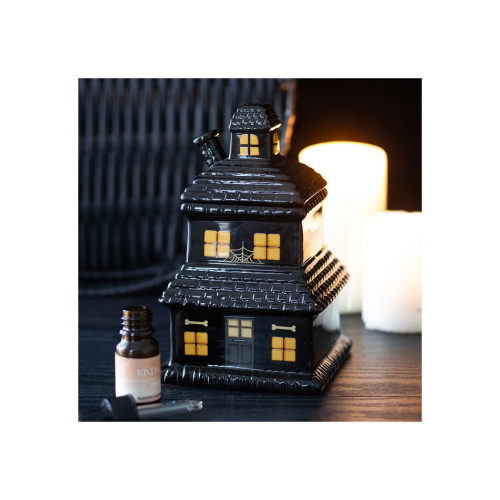 Black Haunted House Oil Burner and Wax Warmer Black Haunted House Oil Burner and Wax Warmer