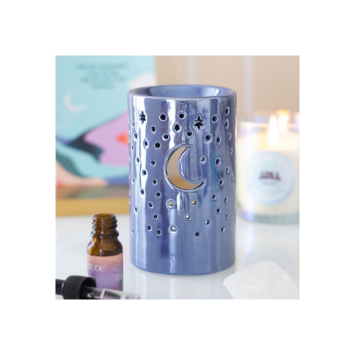 Iridescent Purple Moon Pillar Oil Burner Iridescent Purple Moon Pillar Oil Burner