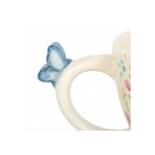 Luna Bloom Floral Print Mug with Butterfly