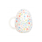 Spring Floral Print Egg Shaped Mug Spring Floral Print Egg Shaped Mug