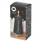 Protection Crystal Candle with Rough Black Obsidian Protection Crystal Candle with Rough Black Obsidian