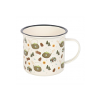 Camping Print Enamel Mug Camping Print Enamel Mug