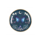 Round Midnight Moth Trinket Dish