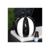 Black and White Striped Pumpkin Oil Burner Black and White Striped Pumpkin Oil Burner