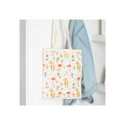 Funky Fungi Mushroom Print Polycotton Tote Bag Funky Fungi Mushroom Print Polycotton Tote Bag