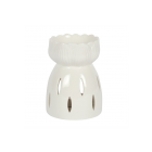 White Gloss Lotus Flower Oil Burner