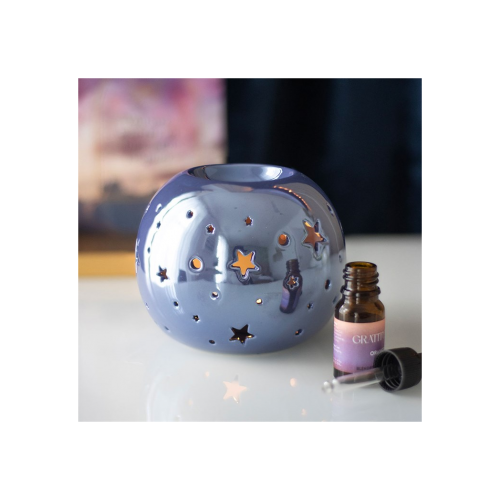 Purple Iridescent Star Oil Burner and Wax Warmer Purple Iridescent Star Oil Burner and Wax Warmer