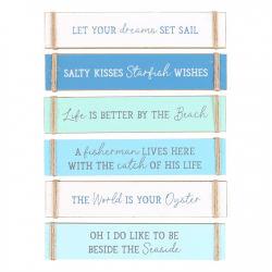 Pack of 6 Nautical Block Signs