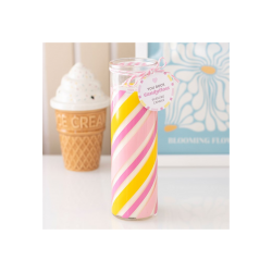 Candy Stripe Candyfloss Tube Candle Candy Stripe Candyfloss Tube Candle