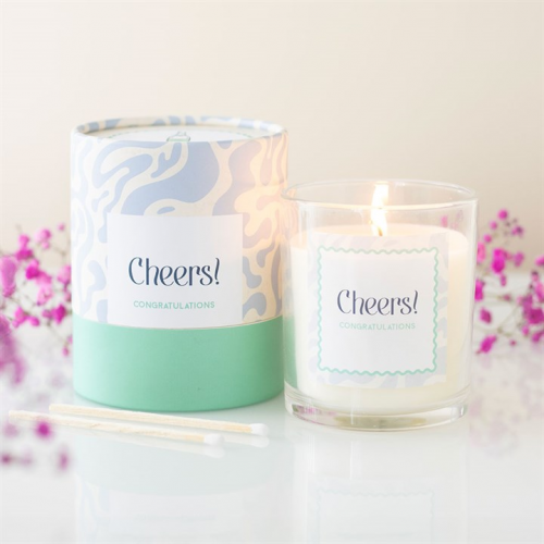 Cheers Congratulations Champagne Fizz Candle Cheers Congratulations Champagne Fizz Candle