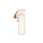 Athena Goddess Tube Candle with Clear Quartz Crystals Athena Goddess Tube Candle with Clear Quartz Crystals