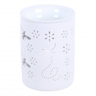 White Bee and Flower Cut Out Oil Burner and Wax Warmer White Bee and Flower Cut Out Oil Burner and Wax Warmer
