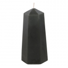Protection Crystal Candle with Rough Black Obsidian Protection Crystal Candle with Rough Black Obsidian