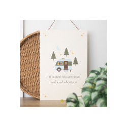 Good Friends and Great Adventures Hanging Sign Good Friends and Great Adventures Hanging Sign