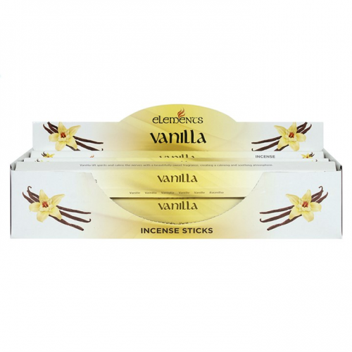 Set of 6 Packets of Elements Vanilla Incense Sticks