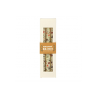 Set of 3 Cream Midnight Bloom Print Taper Candles