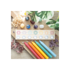Seven Chakras Wooden Energy Candle Holder Seven Chakras Wooden Energy Candle Holder