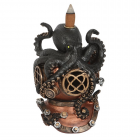 Kraken on Diver's Helmet Backflow Incense Burner Kraken on Diver's Helmet Backflow Incense Burner