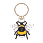Forest Bee Enamel Keyring