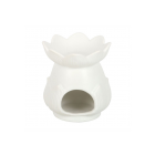White Lotus Flower Oil Burner