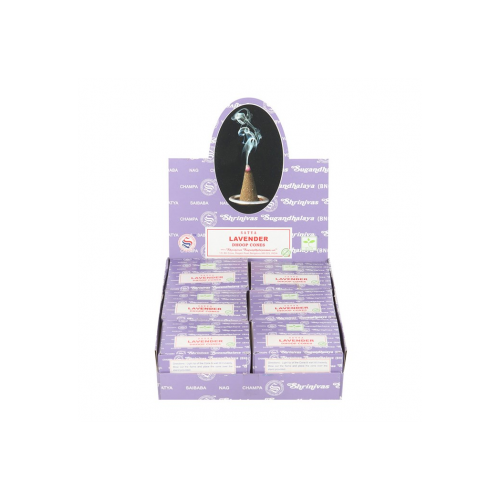 Set of 12 Lavender Dhoop Incense Cones by Satya (6/30) Set of 12 Lavender Dhoop Incense Cones by Satya (6/30)